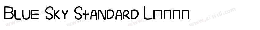 Blue Sky Standard Li字体转换